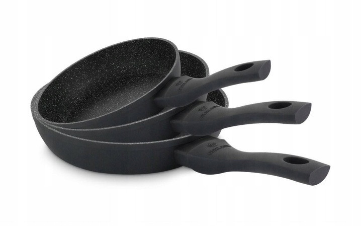 Zestaw 3x patelni 20/24/28 cm GRANITEX