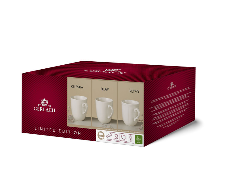 RETRO Kpl. kubków 6szt.