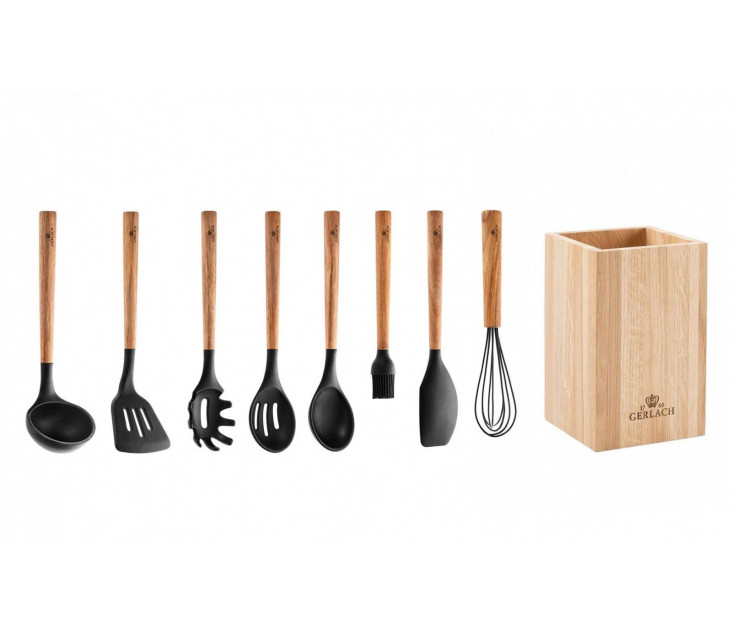 Zestaw akcesoriów NATUR + Pojemnik na akcesoria NATUR