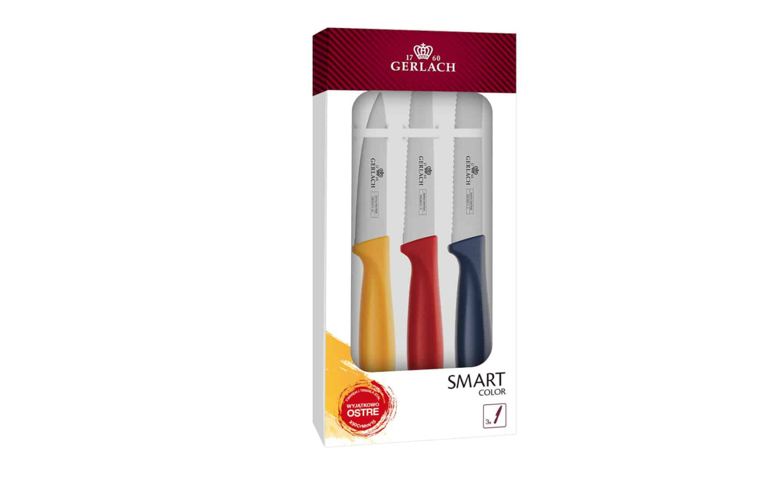 Smart Color Komplet 3 noży old