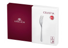 CELESTIA zestaw filiżanek ze spodkami 12el. + łyżeczki do kawy + widelczyki do ciasta CELESTIA/6os.