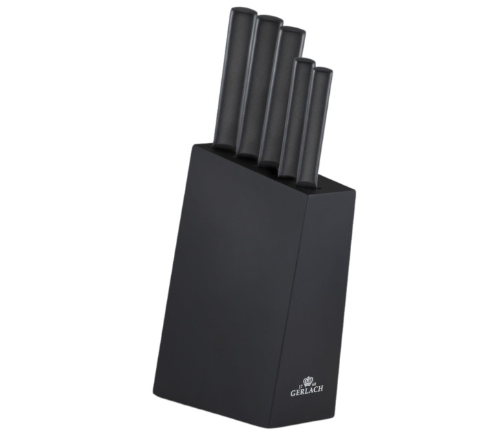 Zestaw noży w bloku AMBIENTE BLACK