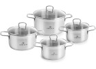 Zestaw garnków 8 el. BRAVA + 2x patelnia CONTRAST ThermoCoat 24 i 28 cm
