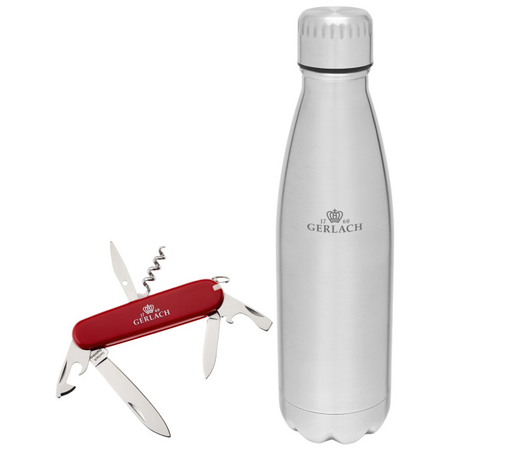 Butelka Ambiente 0,5 l + Scyzoryk wielofunkcyjny Assist 20-funkcyjny