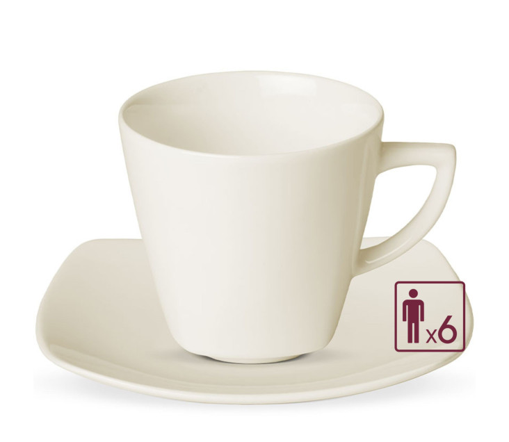 VALOR Kpl. filiżanek ze spodkami 12el./6os.