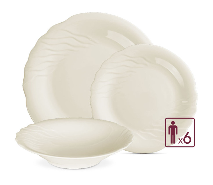 CELESTIA kpl. talerzy obiadowych 18el./6os.