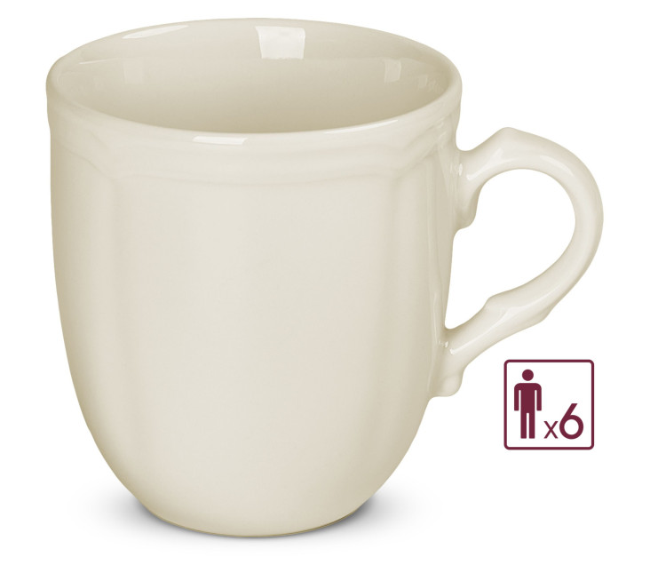 RETRO Kpl. kubków 6szt.