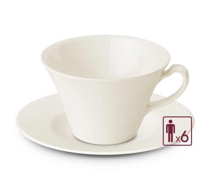 MUZA Kpl. filiżanek ze spodkami 12el./6os.
