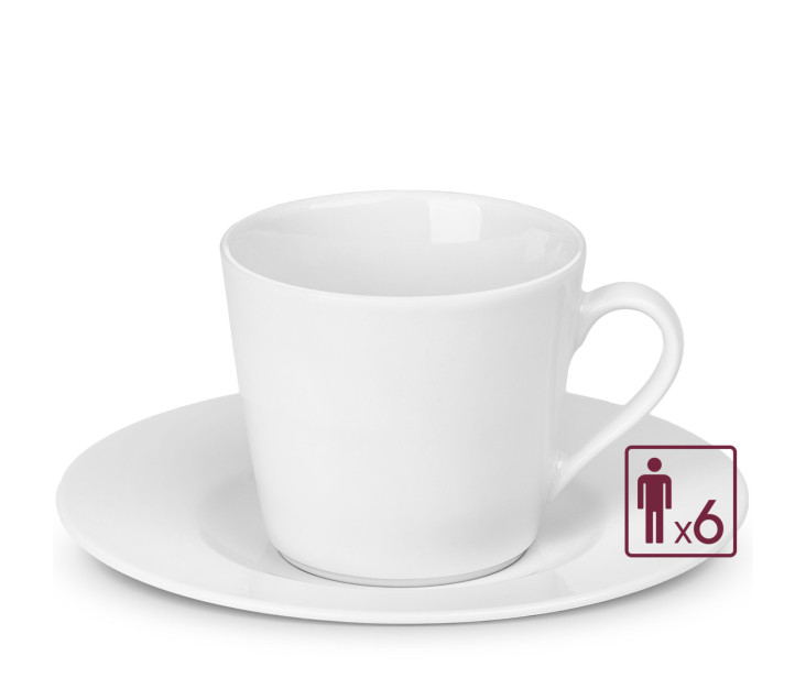 MODERN Kpl. filiżanek ze spodkami 12el./6os.
