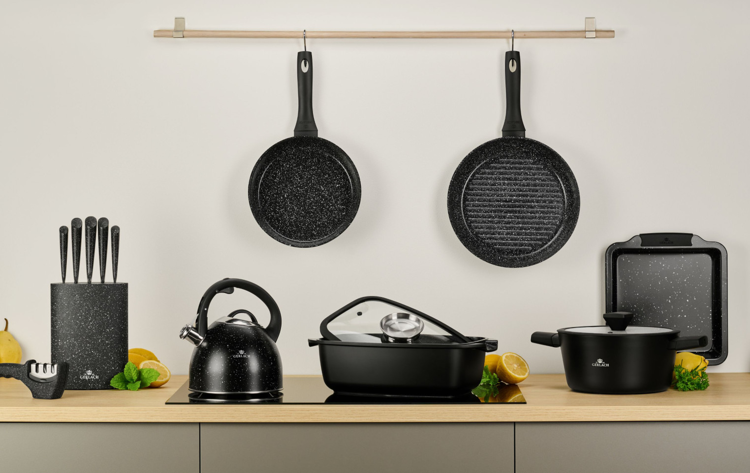 Patelnia GRANITEX 24 cm z powłoką ceramiczną