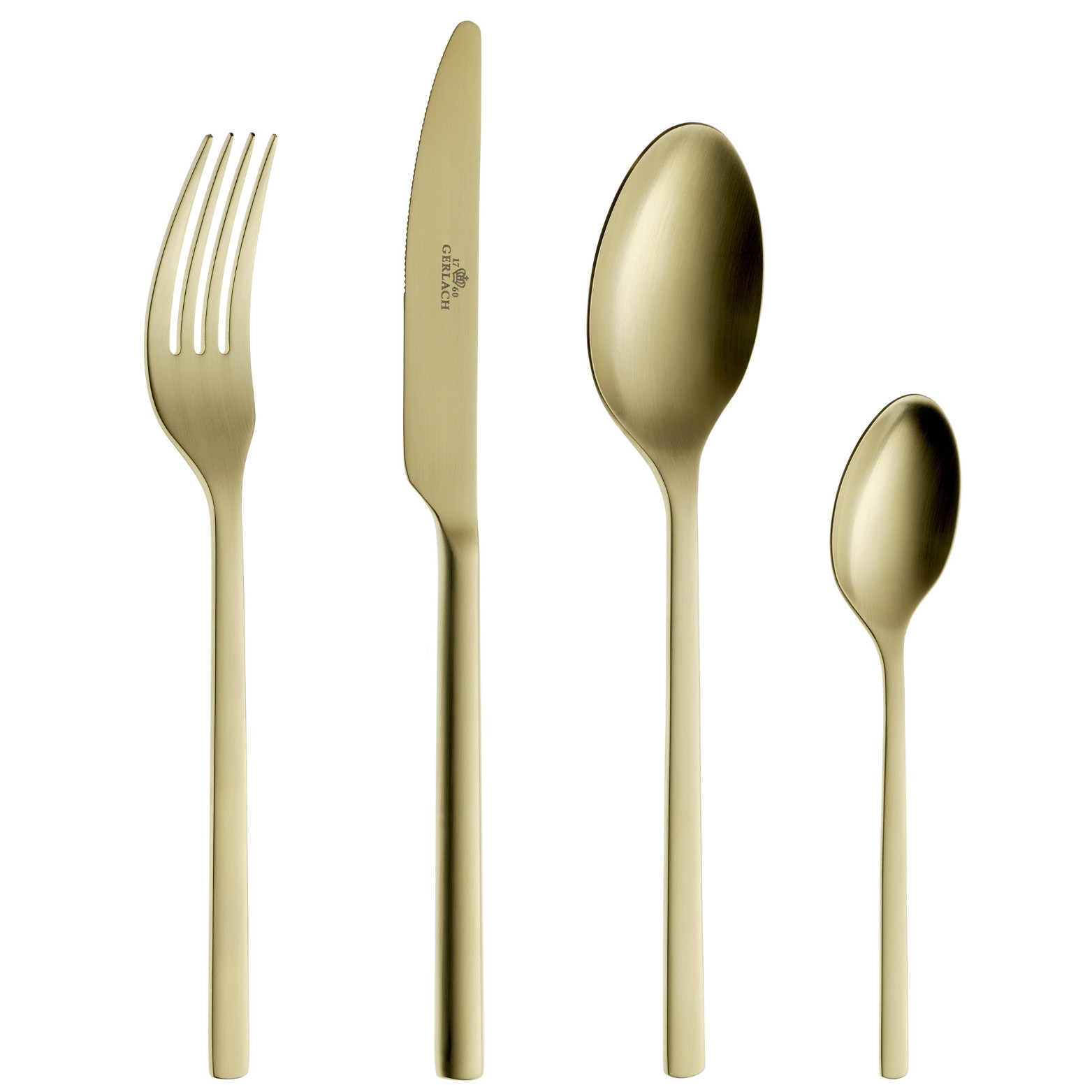 Zestaw sztućców złotych 24 szt. MODERN GOLD