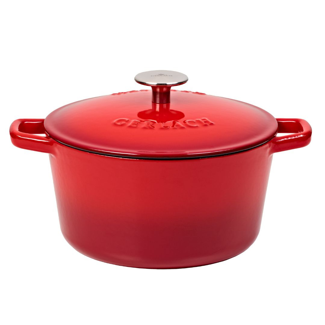 Garnek żeliwny 3 l NATUR IRON czerwony gradient