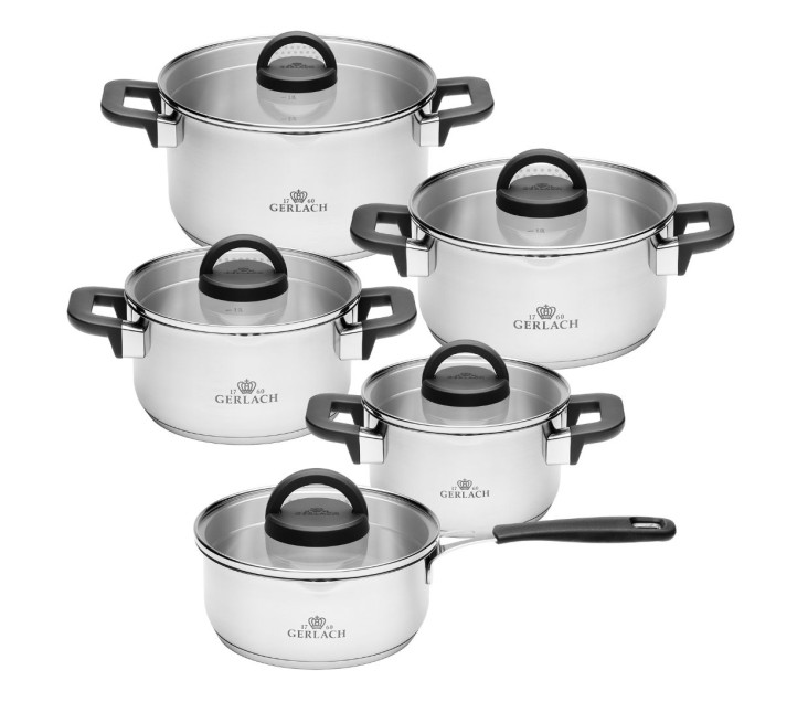 Zestaw garnków AMBIENTE PLUS 10 el.