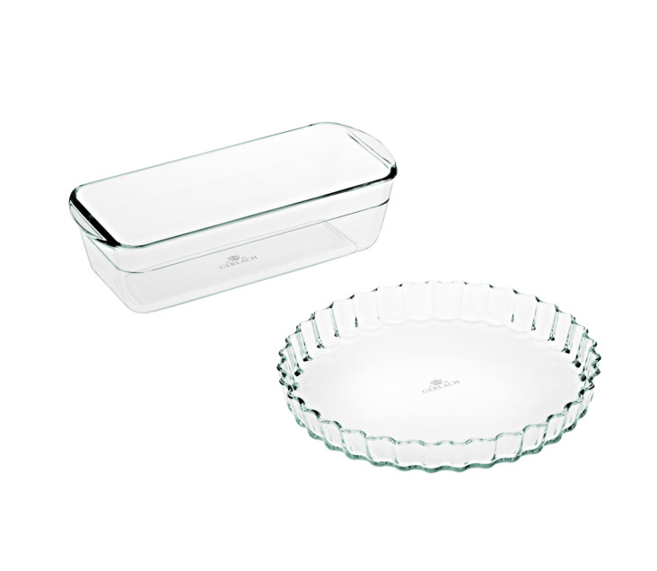 Zestaw Żaroodporna forma do tarty FLOW + Keksówka żaroodporna FLOW