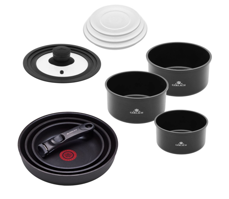 Zestaw patelnie SMART THERMOCOAT 20/24/28cm + SMART garnki 16/18/20cm + SMART pokrywki