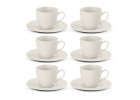 MODERN NEW IVORY Kpl. filiżanek ze spodkami 12el./6os.