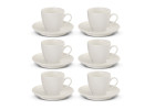 FLOW NEW komplet filiżanek ze spodkami 12el./6os.