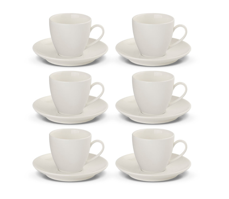 FLOW NEW komplet filiżanek ze spodkami 12el./6os.