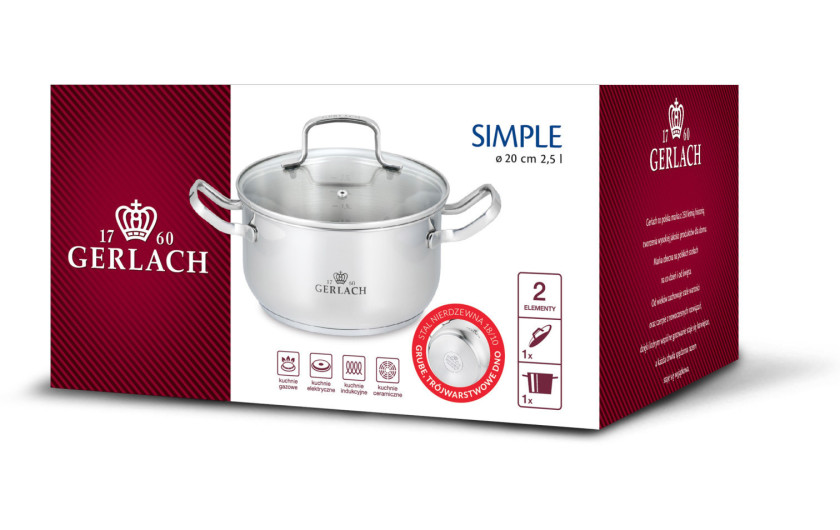 OUTLET - Garnek SIMPLE 2.5l