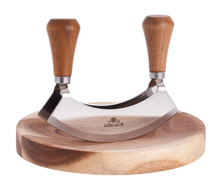 OUTLET -  Tasak do ziół z deską NATUR