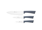 Zestaw 3 noży SMART GRAFIT nóż szefa kuchni + nóż uniwersalny + nóż do jarzyn