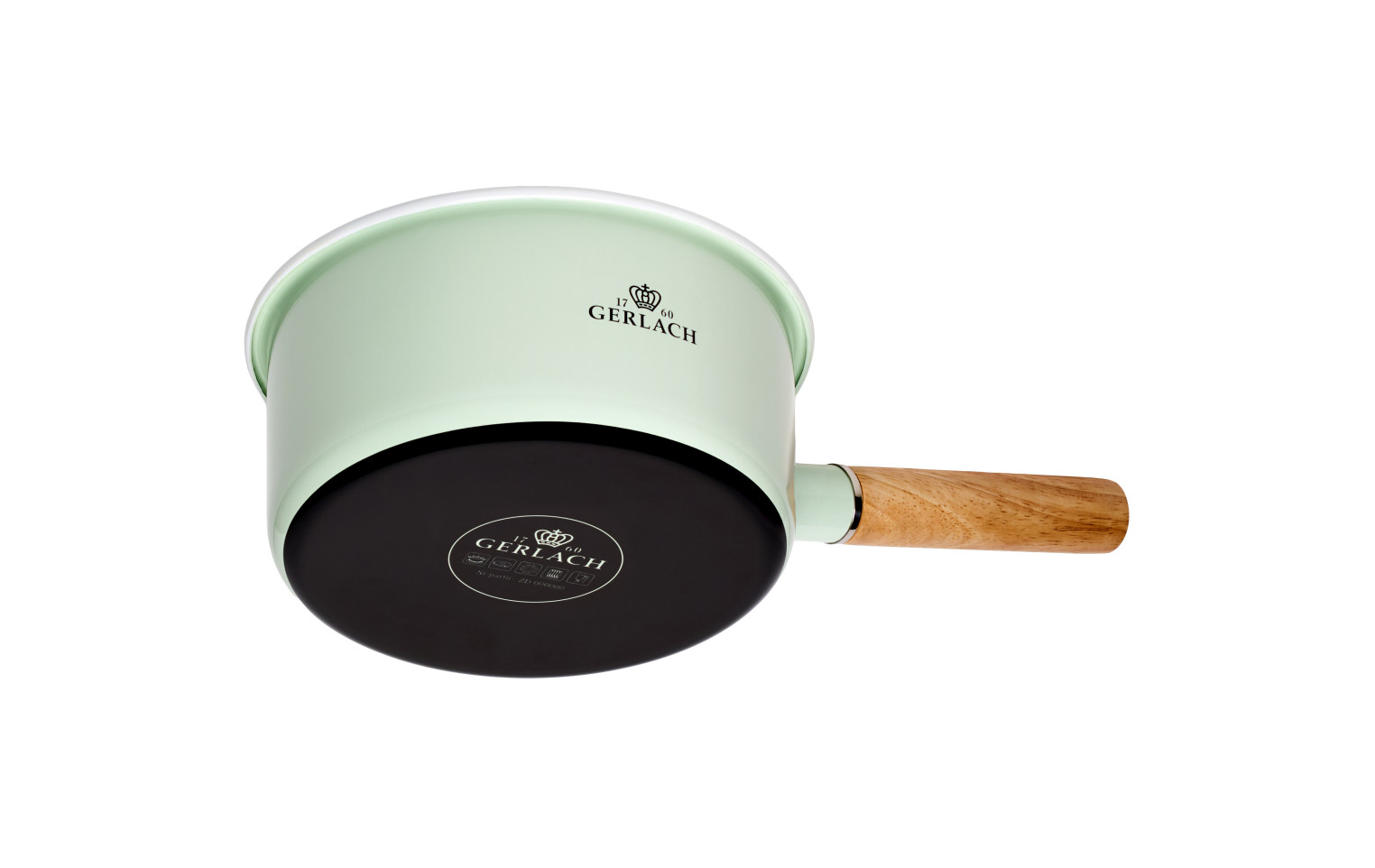 Rondel emaliowany NATUR ENAMEL pastelowo-zielony 18 cm 2 l Rondel emaliowany NATUR ENAMEL pastelowo-zielony 18 cm 2 l