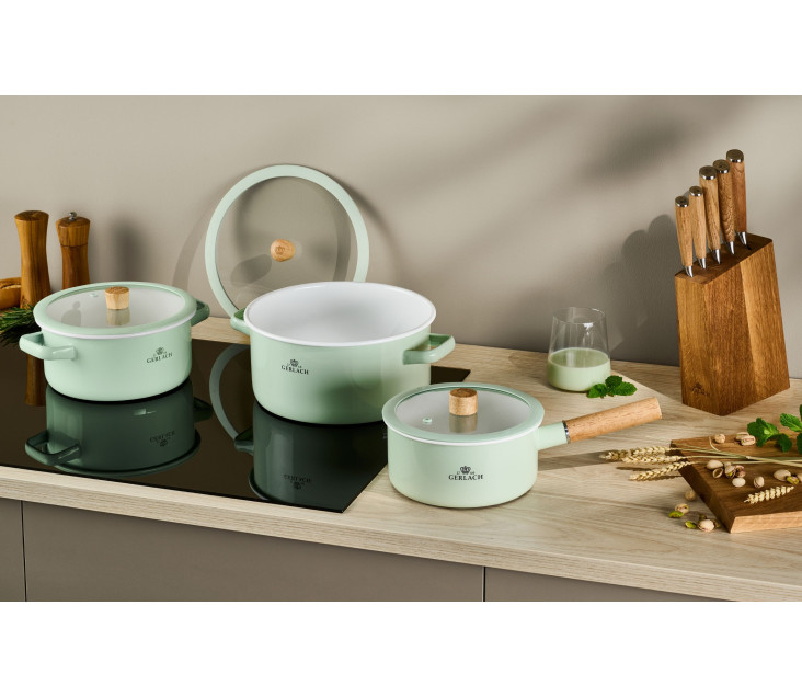 Zestaw garnków emaliowanych...