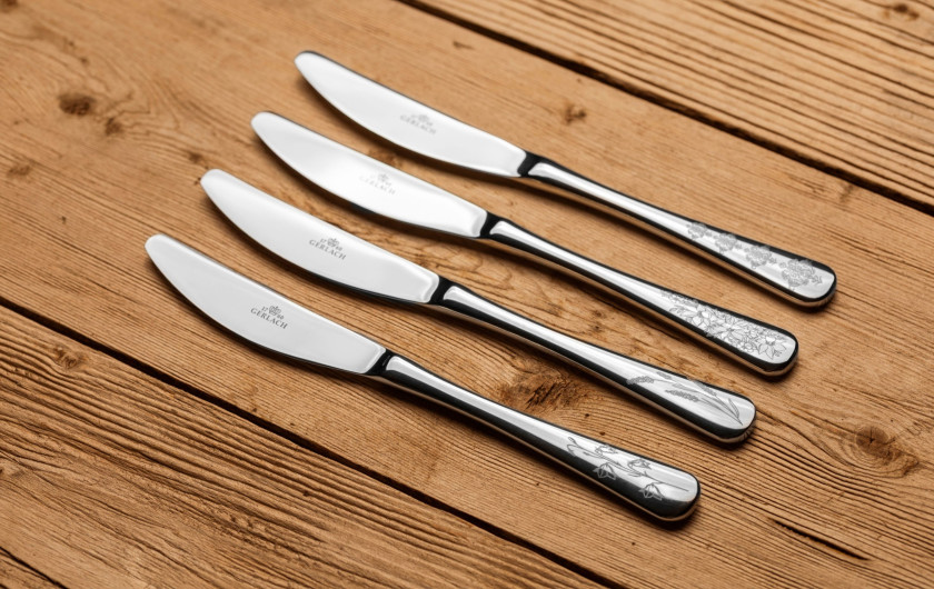 Zestaw sztućców 24 szt. FLOW MAGIC GARDEN jasny