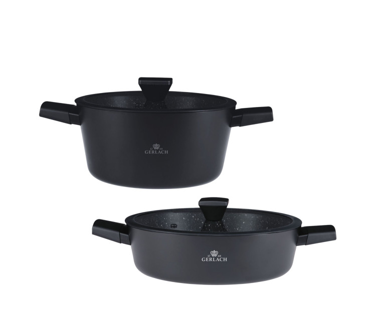 GRANITEX zestaw garnków 24/28cm