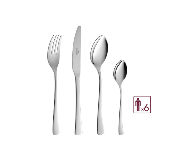 Zestaw sztućców 24 szt. TUNE 18/0 bez niklu