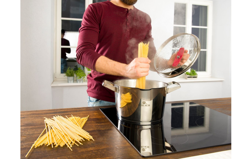 Zestaw garnków 10 el. SUPERIOR + 2x patelnia stalowa Prestige 24/28 cm