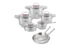 Zestaw garnków 10 el. SUPERIOR + 2x patelnia stalowa Prestige 24/28 cm