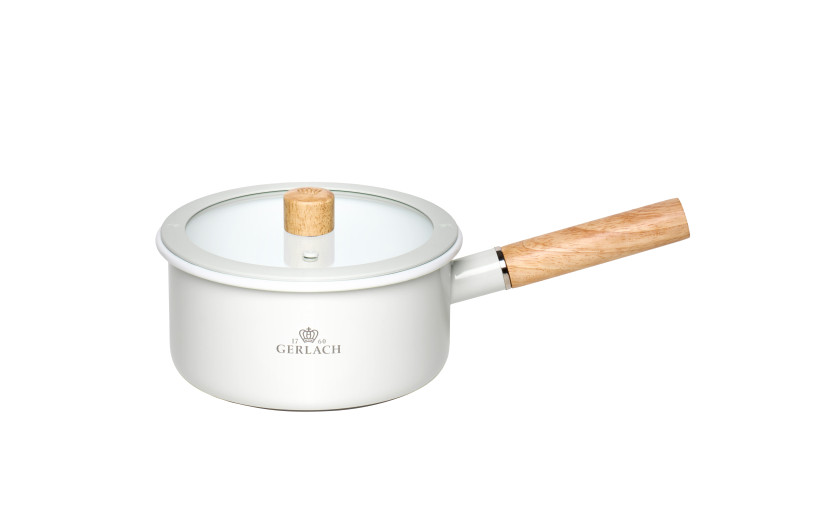 Rondel emaliowany NATUR ENAMEL biały 18 cm 2 l