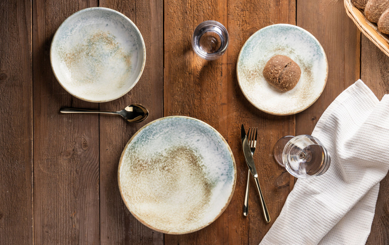 BALANCE TERRA GLOSSY Kpl. talerzy deserowych 21 cm 6 szt.