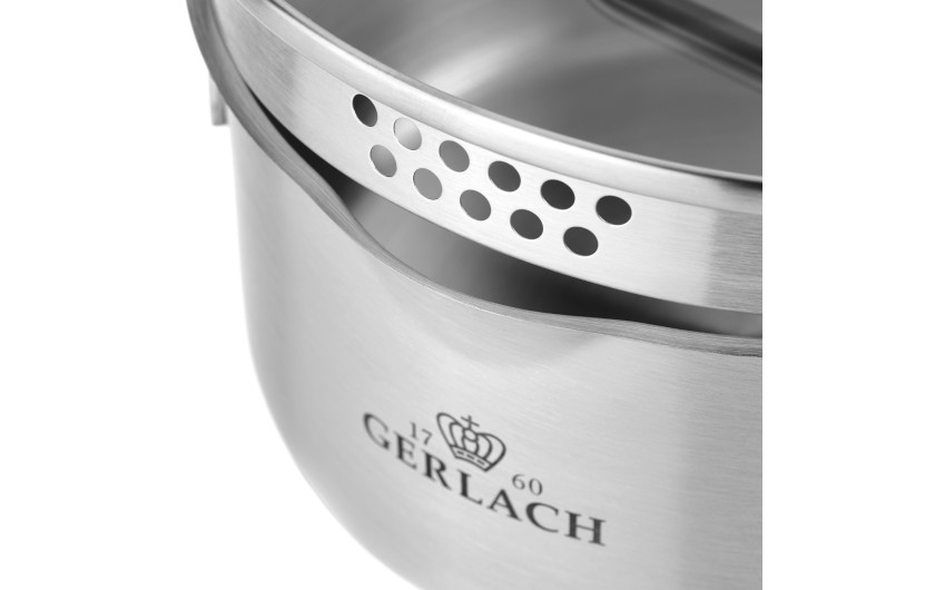 Zestaw garnków AMBIENTE 10 el. + Zestaw 2x patelnia stalowa Prestige 24/28 cm