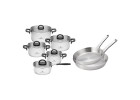 Zestaw garnków AMBIENTE PLUS 10 el. + Zestaw 2x patelnia stalowa Prestige 24/28 cm