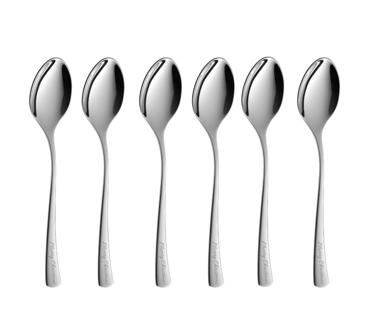 Łyżeczki do herbaty TUNEA Połysk Kpl. 6-szt. Merry Christmas