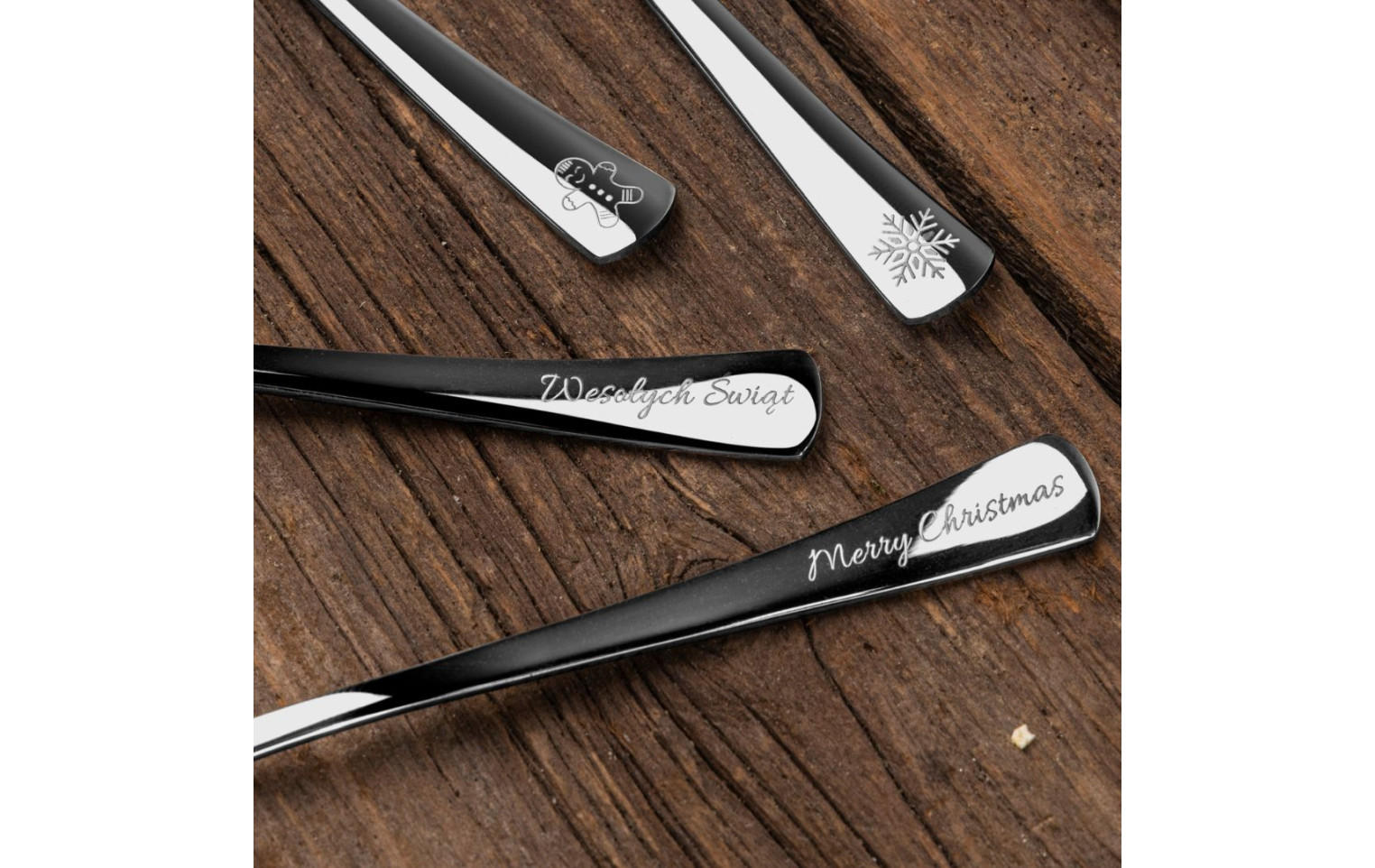 Łyżeczki do herbaty TUNEA Połysk Kpl. 6-szt. Merry Christmas