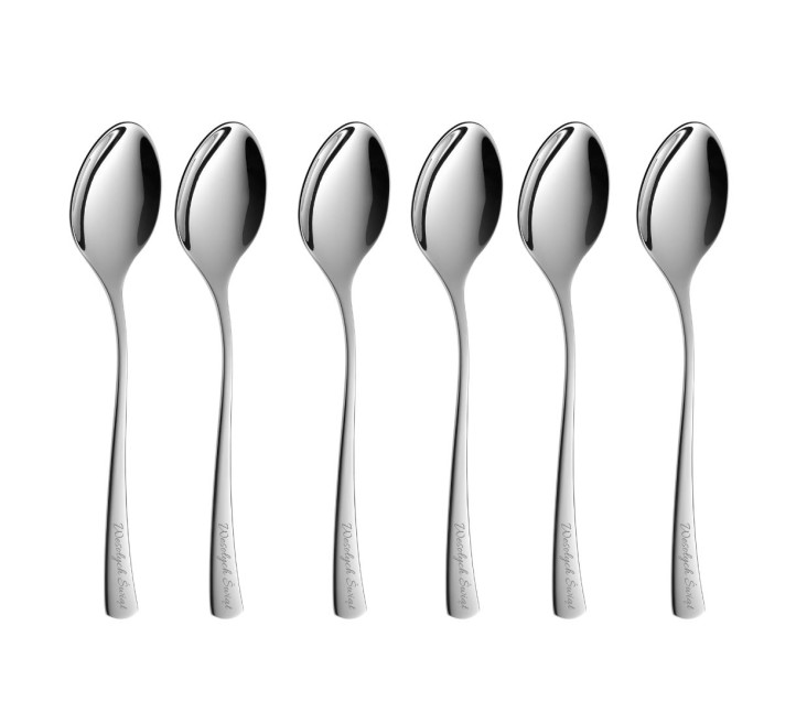 Łyżeczki do herbaty TUNEA Połysk Kpl. 6-szt. Wesołych Świąt