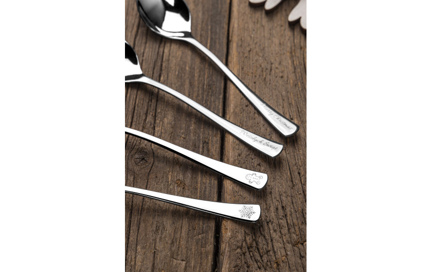 Łyżeczki do herbaty TUNEA Połysk Kpl. 6-szt. Śnieżynka