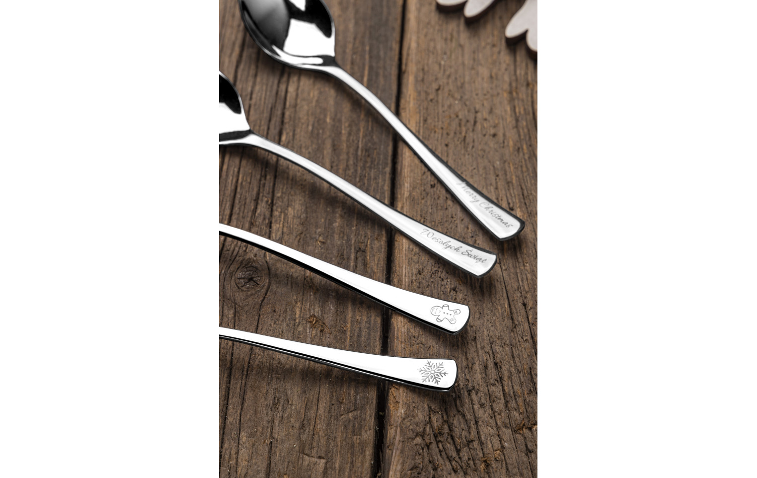 Łyżeczki do herbaty TUNEA Połysk Kpl. 6-szt. Śnieżynka