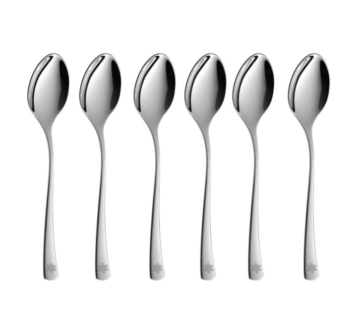 Łyżeczki do herbaty TUNEA Połysk Kpl. 6-szt. Śnieżynka