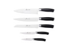 Zestaw noży w bloku DECO BLACK + ostrzałka 3 w 1 pakiet