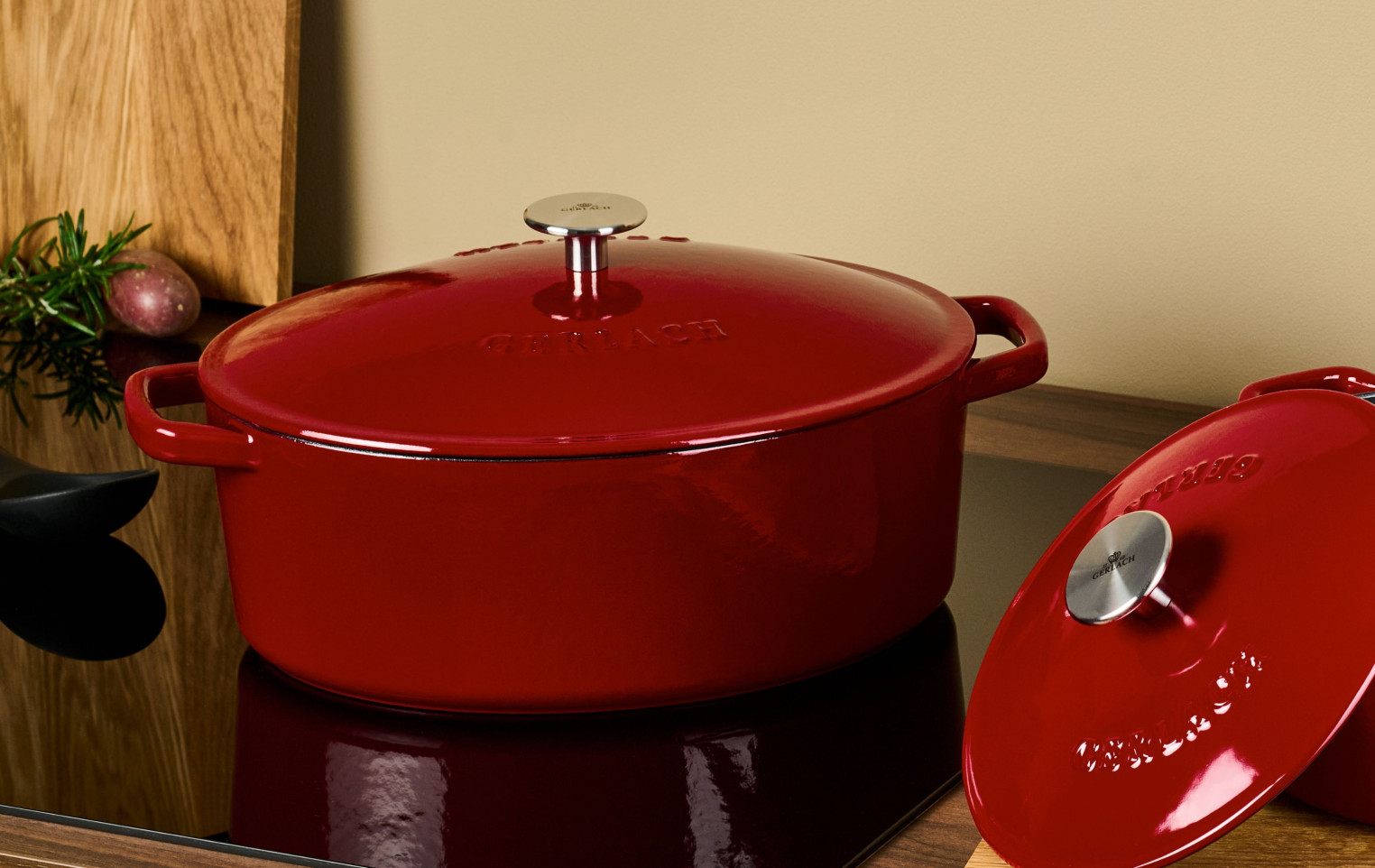 Brytfanna żeliwna 5,5 l NATUR IRON bordowy