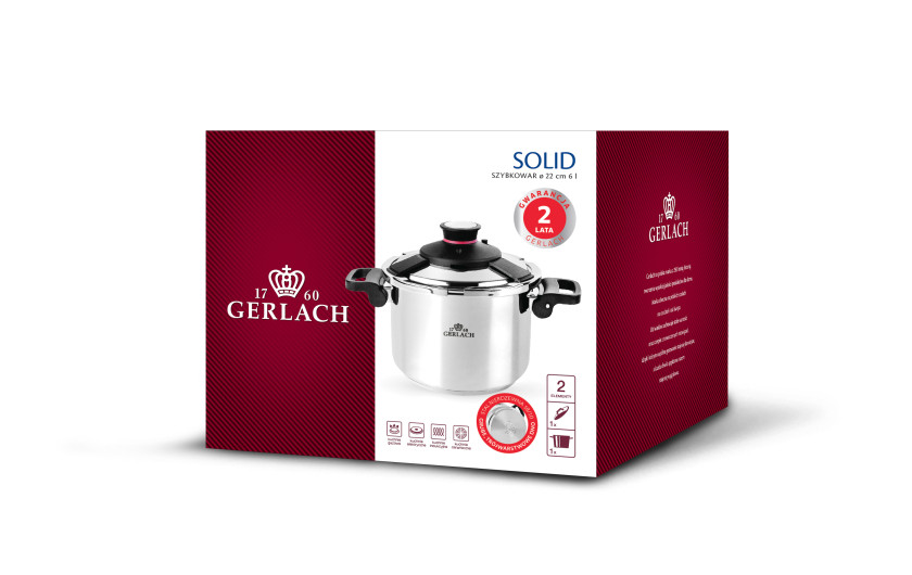 Zestaw garnków SUPERIOR 10 el. + Szybkowar AMBIENTE 6l. + Patelnia Wok HARMONY + pokrywa