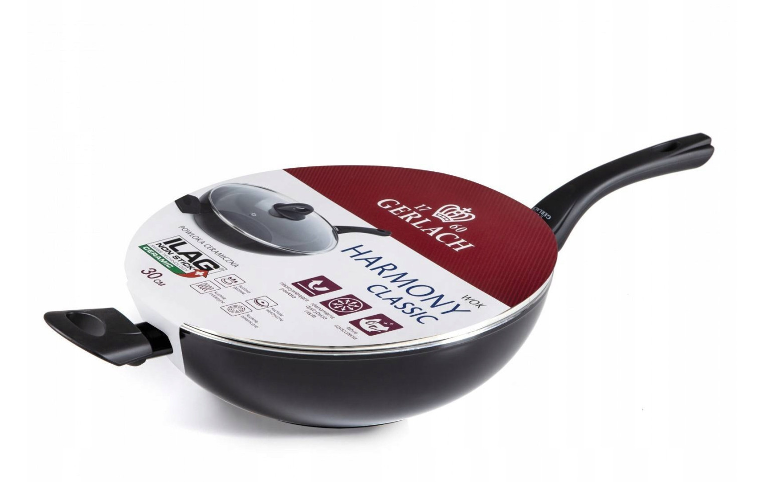 Zestaw garnków SUPERIOR 10 el. + Szybkowar AMBIENTE 6l. + Patelnia Wok HARMONY + pokrywa