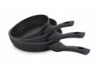 Zestaw 3x patelni 20/24/28 cm GRANITEX + Garnki 24/28 cm GRANITEX + Zestaw garnków 4 el. SMART