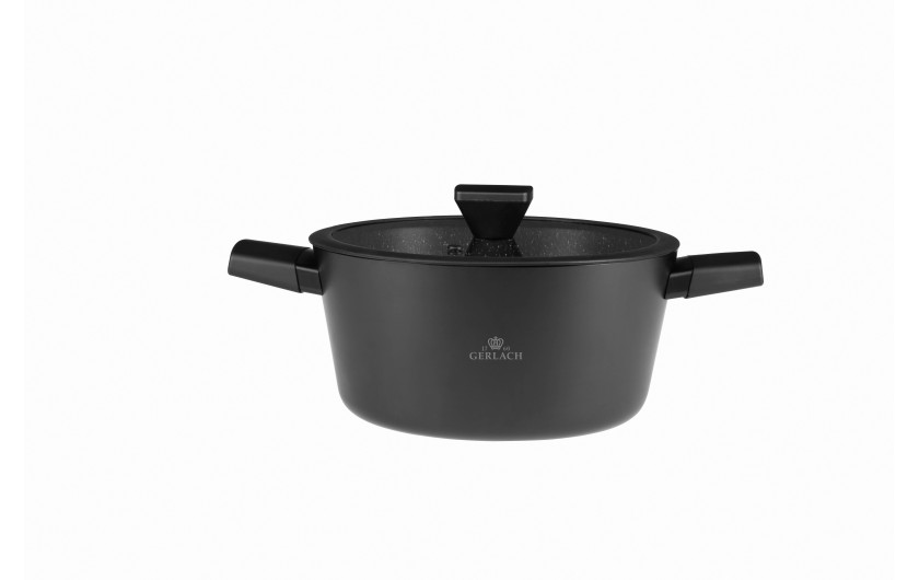 Zestaw 3x patelni 20/24/28 cm GRANITEX + Garnki 24/28 cm GRANITEX + Zestaw garnków 4 el. SMART