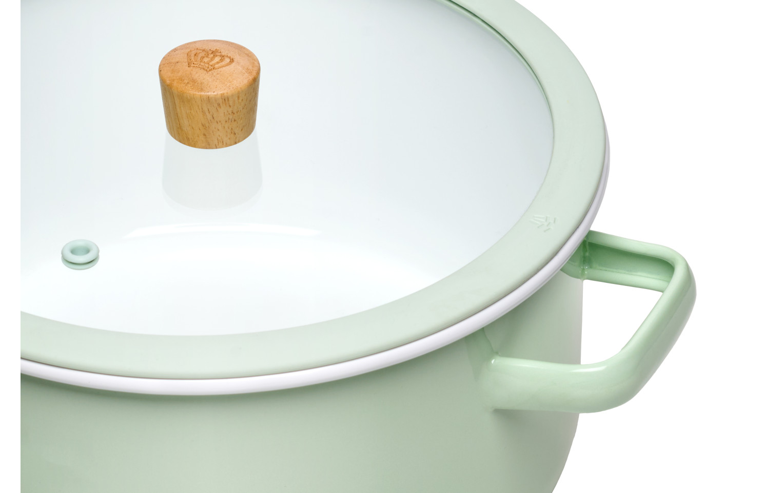 Zestaw kuchenny NATUR pastelowozielony + Zestaw 2x patelnia AMBIENTE THERMOCOAT 24/28 cm