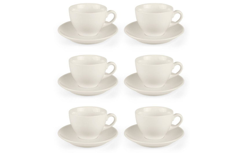 FLOW NEW komplet filiżanek ze spodkami 12el./6os.
